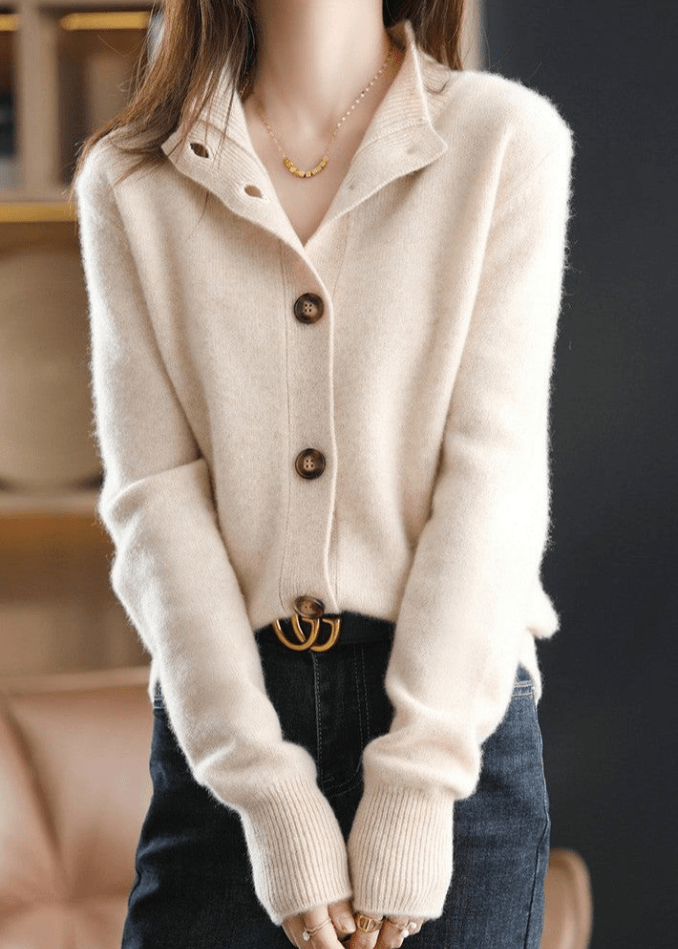 Women's Decorative-Button Cardigan
