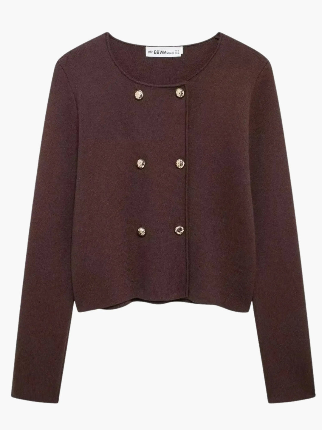 Women's Cardigan – Double Breasted Knit Button Front