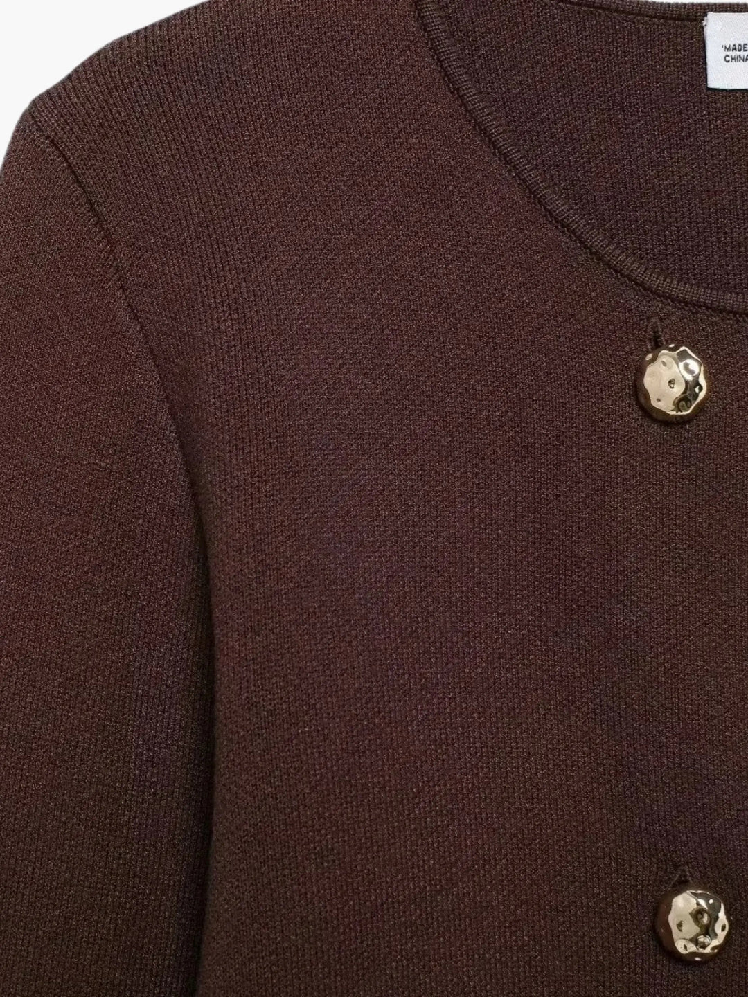 Women's Cardigan – Double Breasted Knit Button Front
