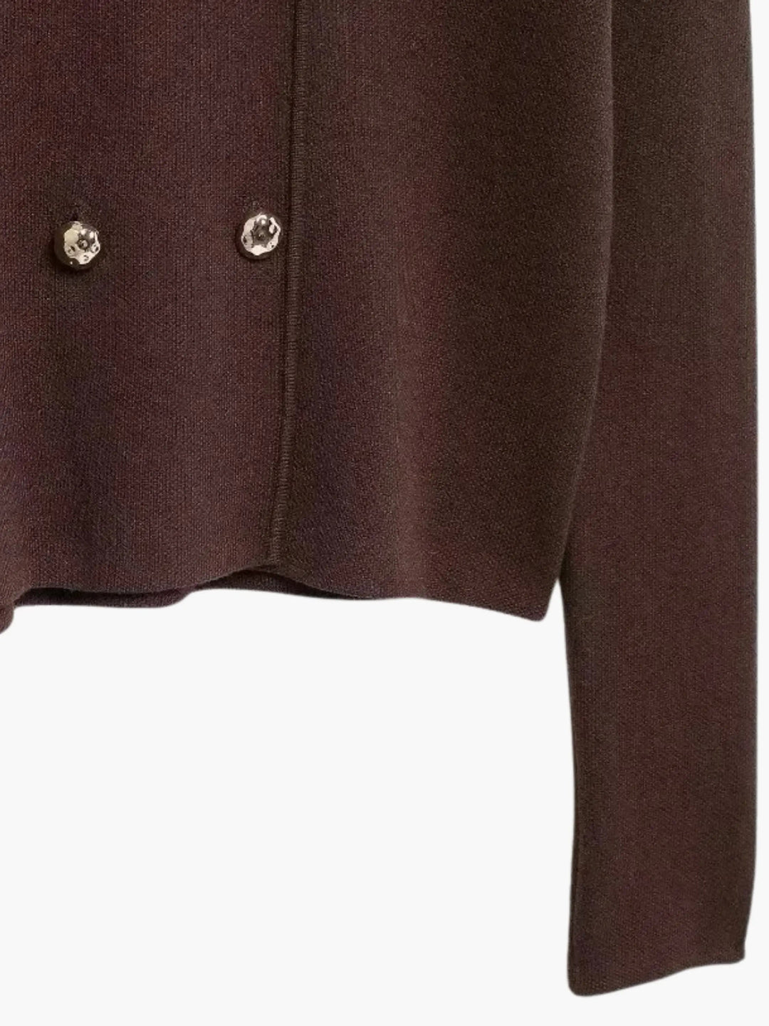 Women's Cardigan – Double Breasted Knit Button Front