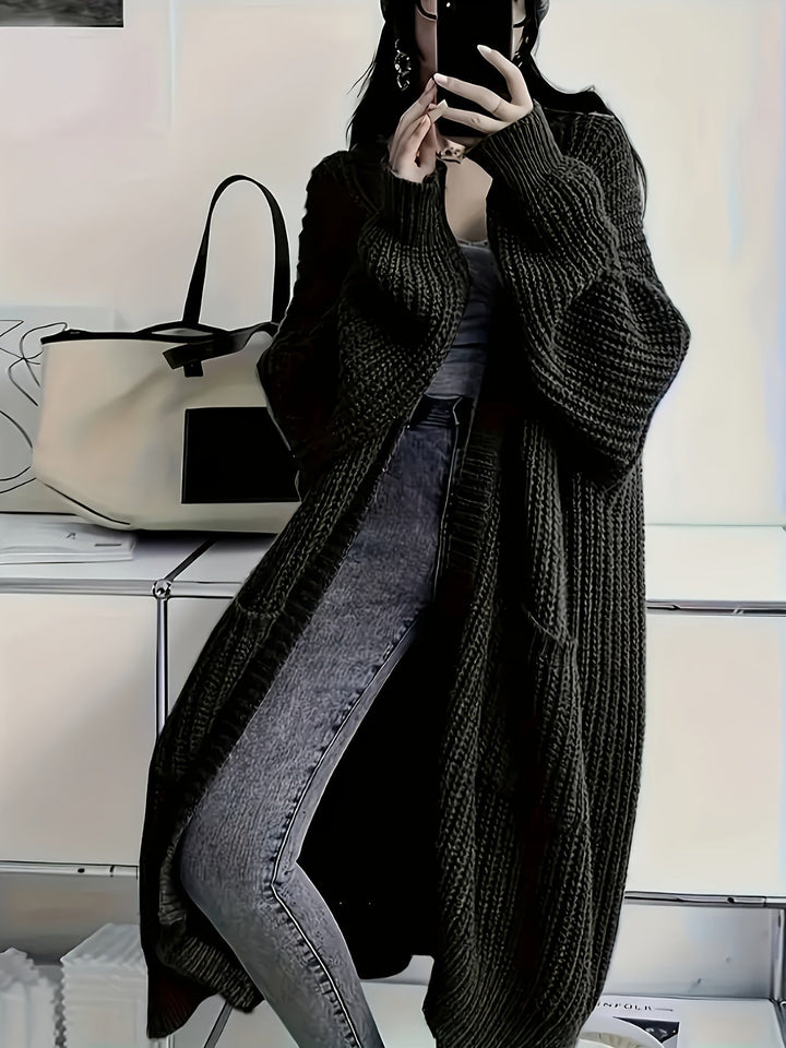 Women's Relaxed V-Neck Button-Up Cardigan