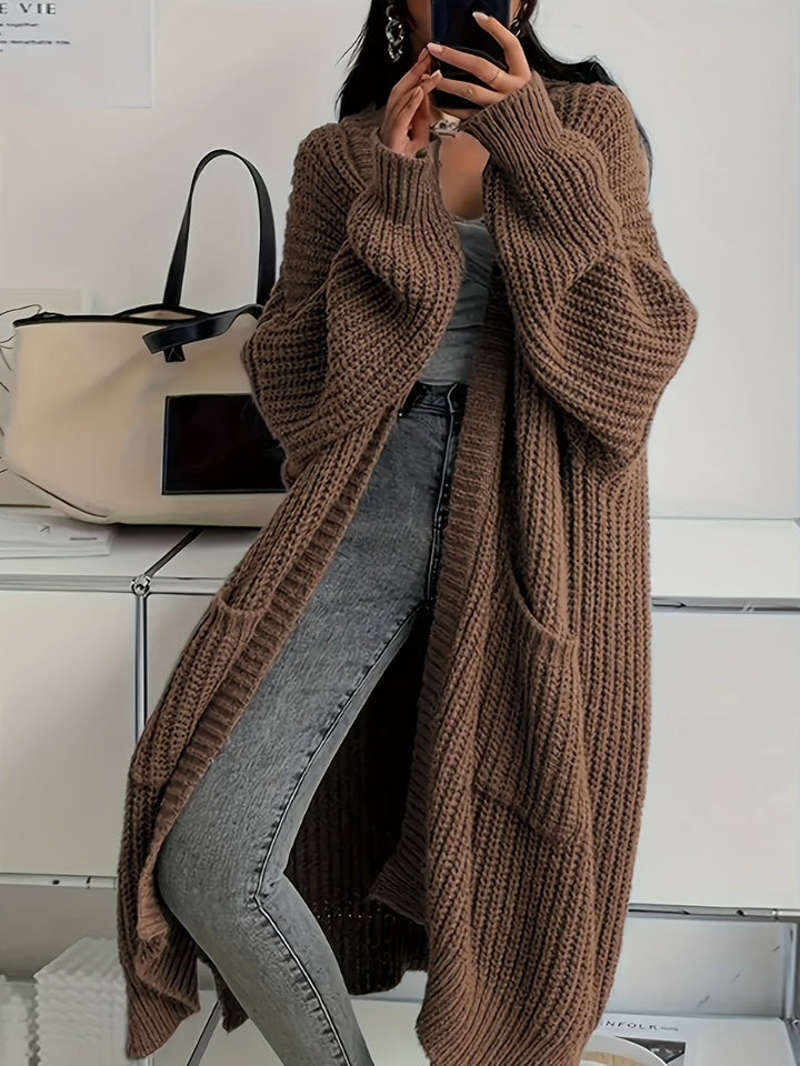 Women's Relaxed V-Neck Button-Up Cardigan