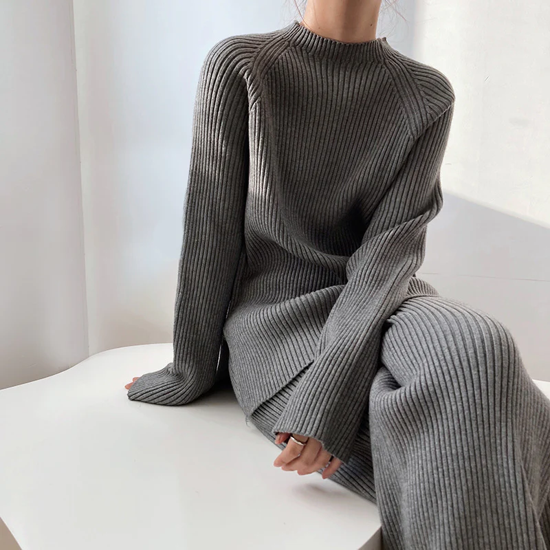 Women's Lounge Set – Ribbed Knit