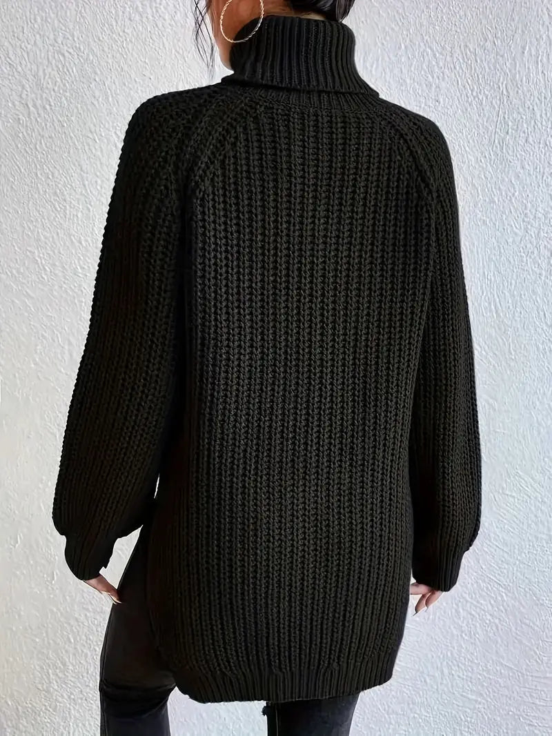 Women's Houstona Turtleneck in Khaki | Invictora.com