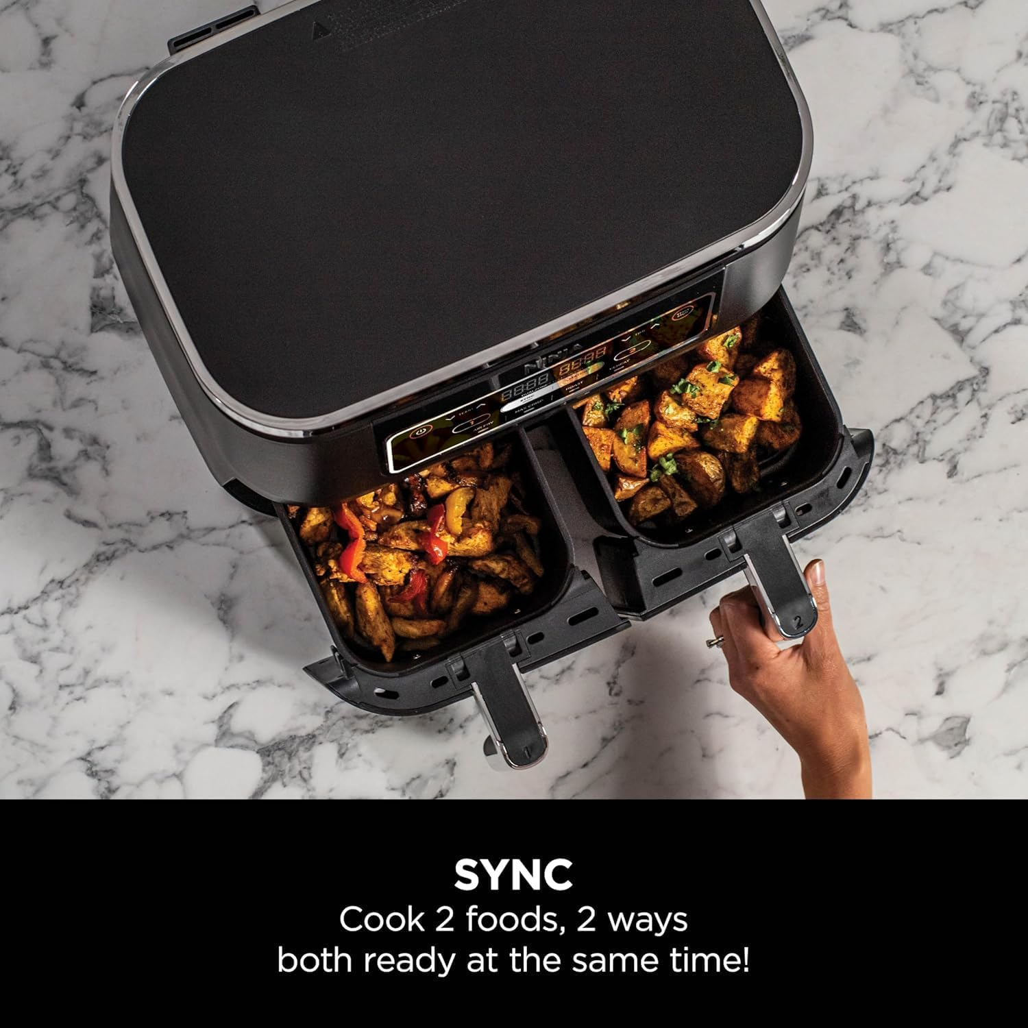 Ninja Foodi 4-in-1 Dual Zone Air Fryer 7.6L AF200UK