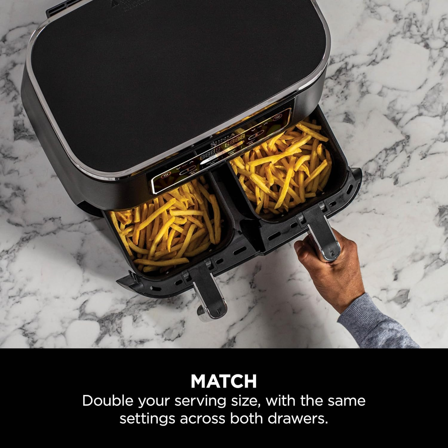 Ninja Foodi 4-in-1 Dual Zone Air Fryer 7.6L AF200UK
