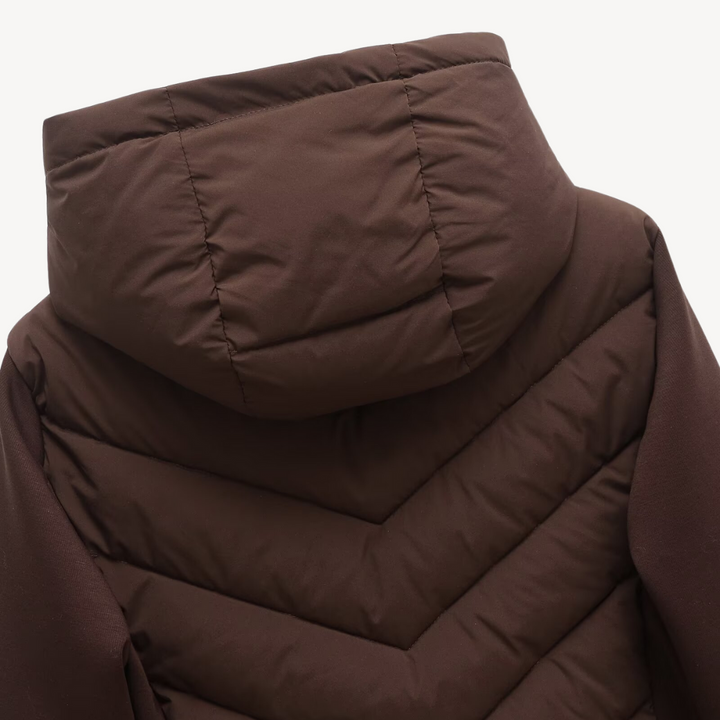 Women's Jacket – Chevron Quilted Hooded