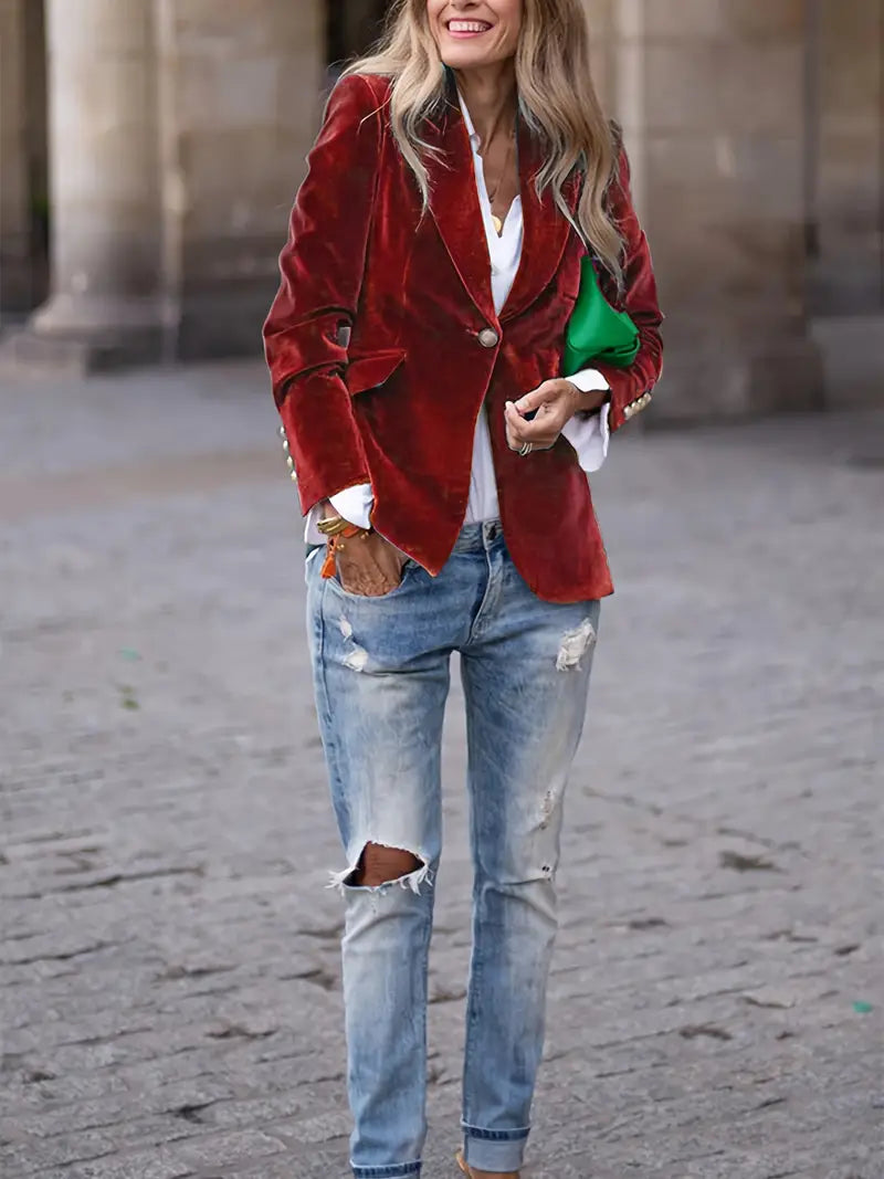 Women's Blazer – Fitted Single-Breasted Tailored