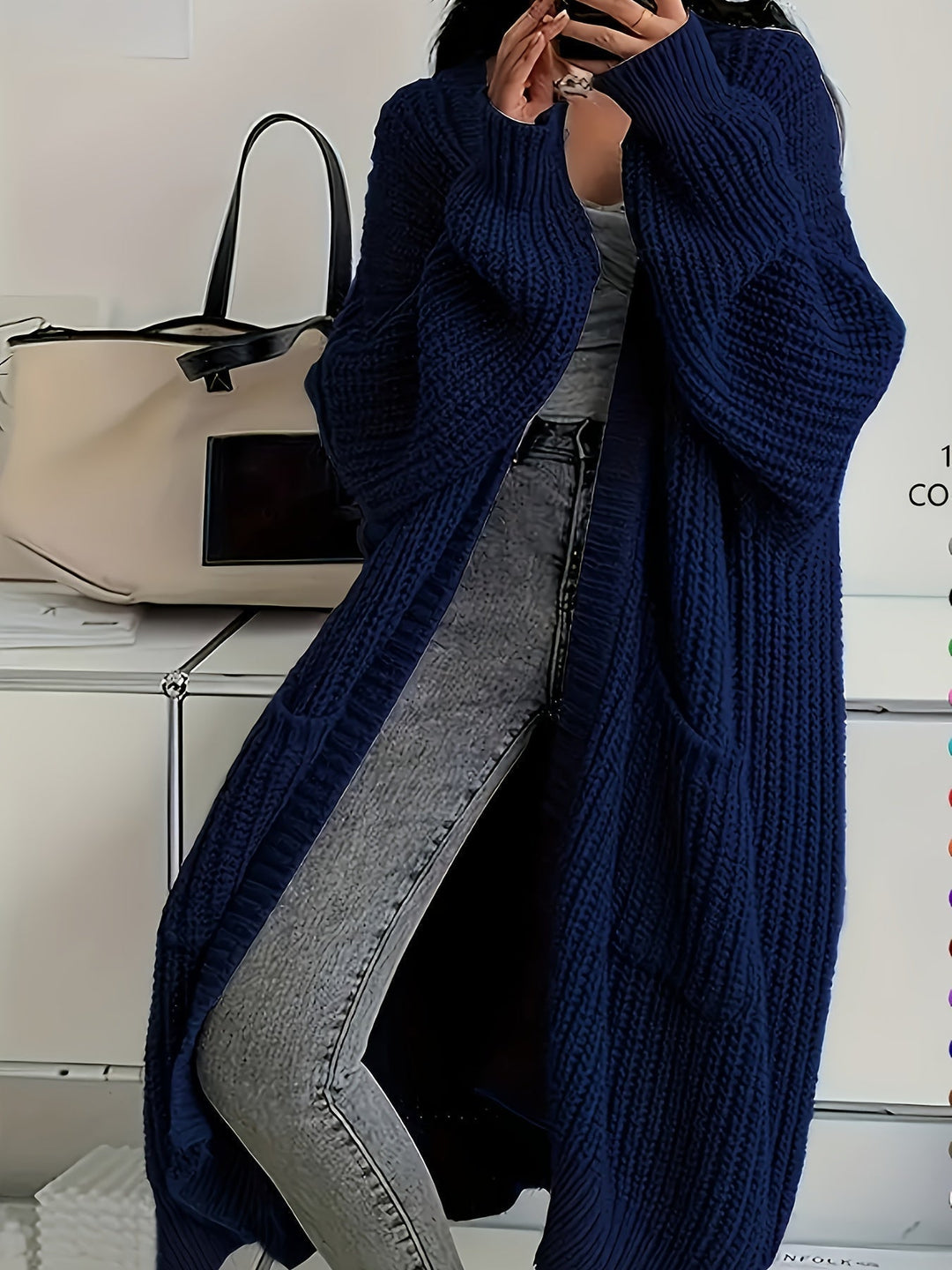 Women's Relaxed V-Neck Button-Up Cardigan