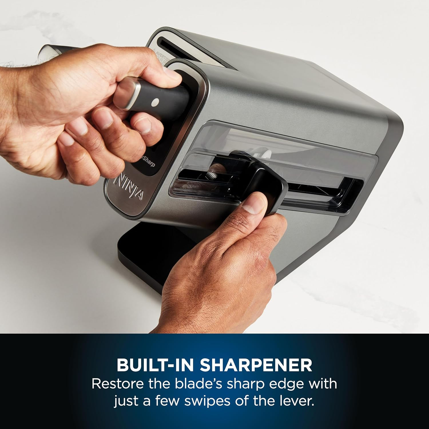 Ninja Foodi StaySharp Knife Block with Integrated Sharpener