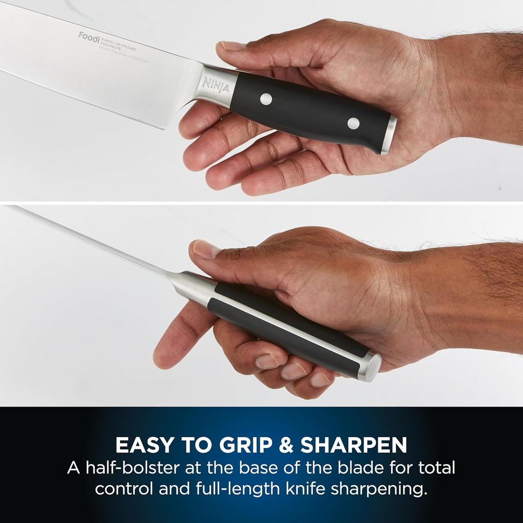 Ninja Foodi StaySharp Knife Block with Integrated Sharpener