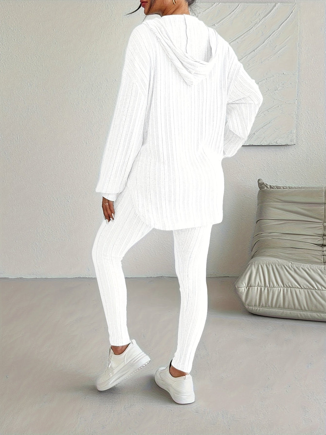 Women's Two-Piece Set – Hooded Two Piece Lounge Set