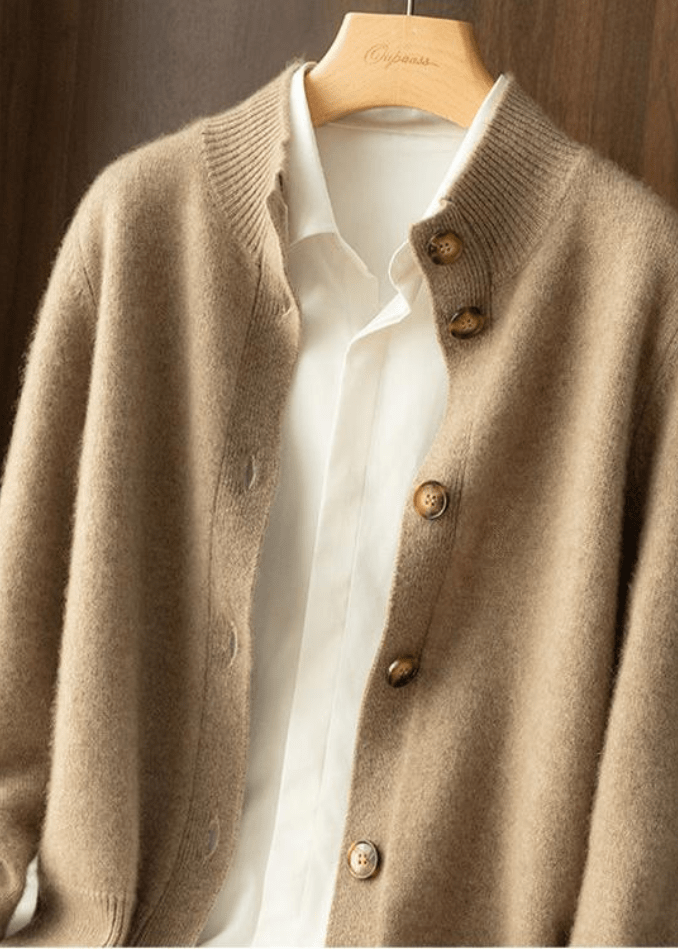 Women's Decorative-Button Cardigan