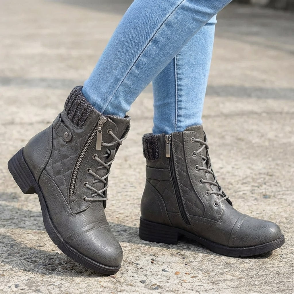 Women's Ancona Leather Ankle Boots product image | Invictora.com