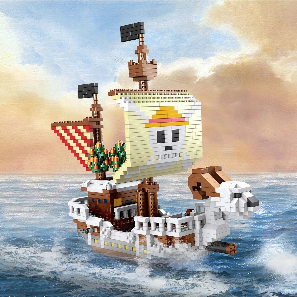 Blocs de construction - Bateau pirate anime