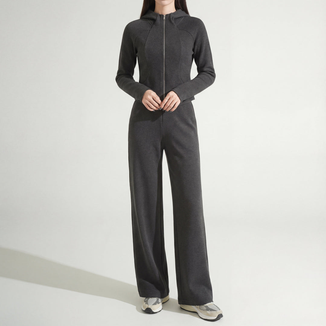 Women's Rhea Brushed Knit Set in Brown | Invictora.com