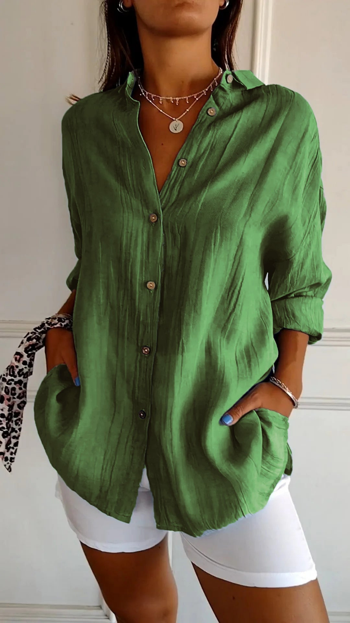 Women's Sabine Linen Shirt | Invictora.com