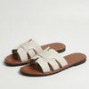 Women's Flat Slide Sandals - Leather Look Elegance product image | Invictora.com