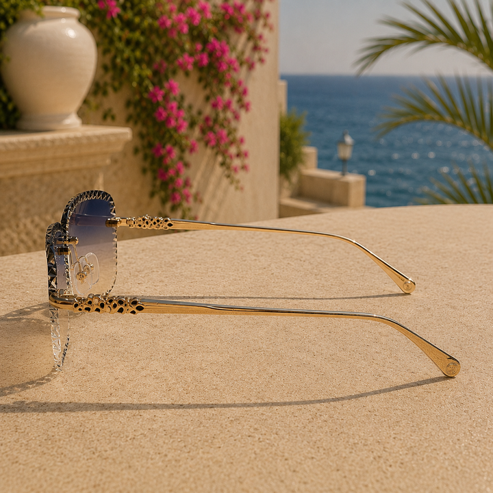Women's Valentina Noir Sunglasses in Sky Blue | Invictora.com