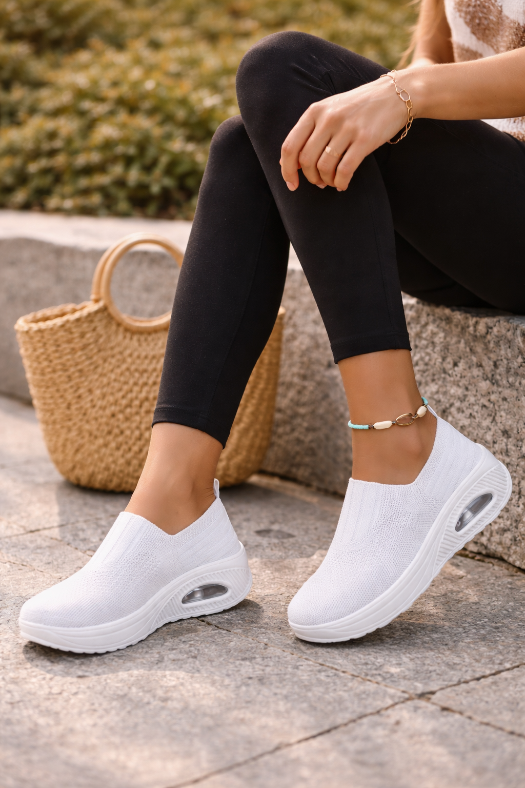 Women's Chloe – Women's Slip-On Walking Shoes in Beige | Invictora.com