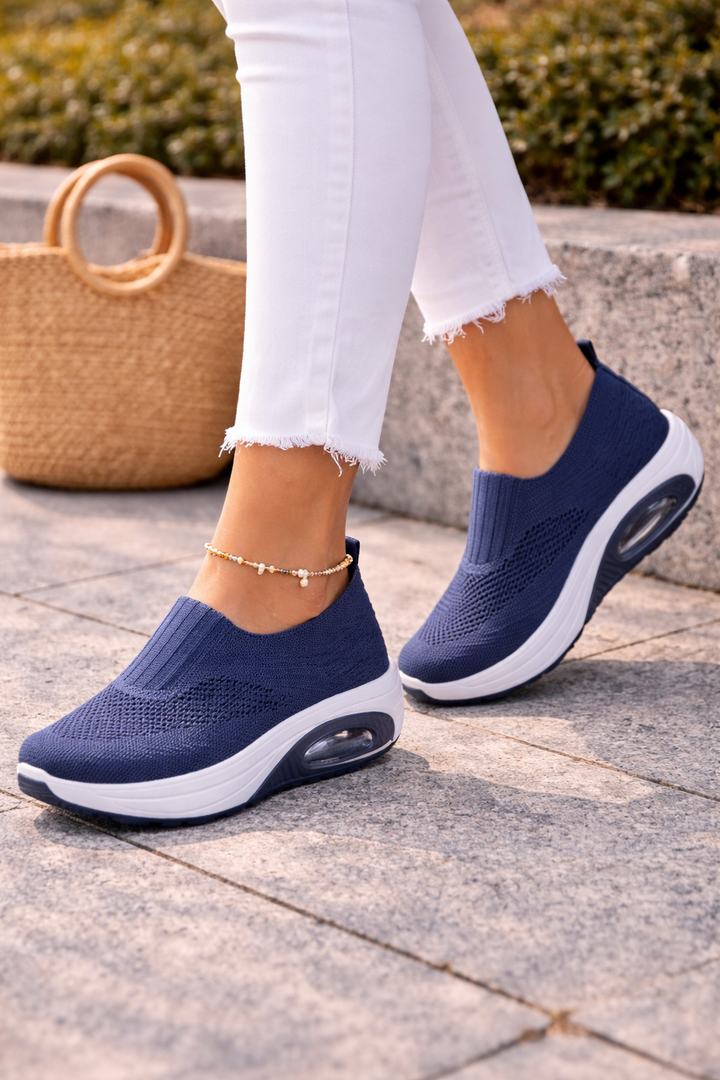Women's Chloe – Women's Slip-On Walking Shoes in Beige | Invictora.com
