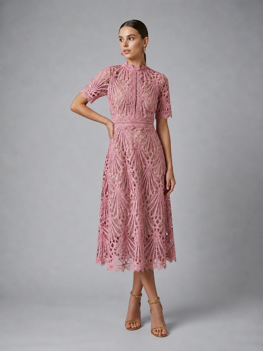 Women's Thalia Lace Midi Dress product image | Invictora.com