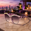 Women's Eliana Rose Sunglasses in Amethyst Bloom | Invictora.com