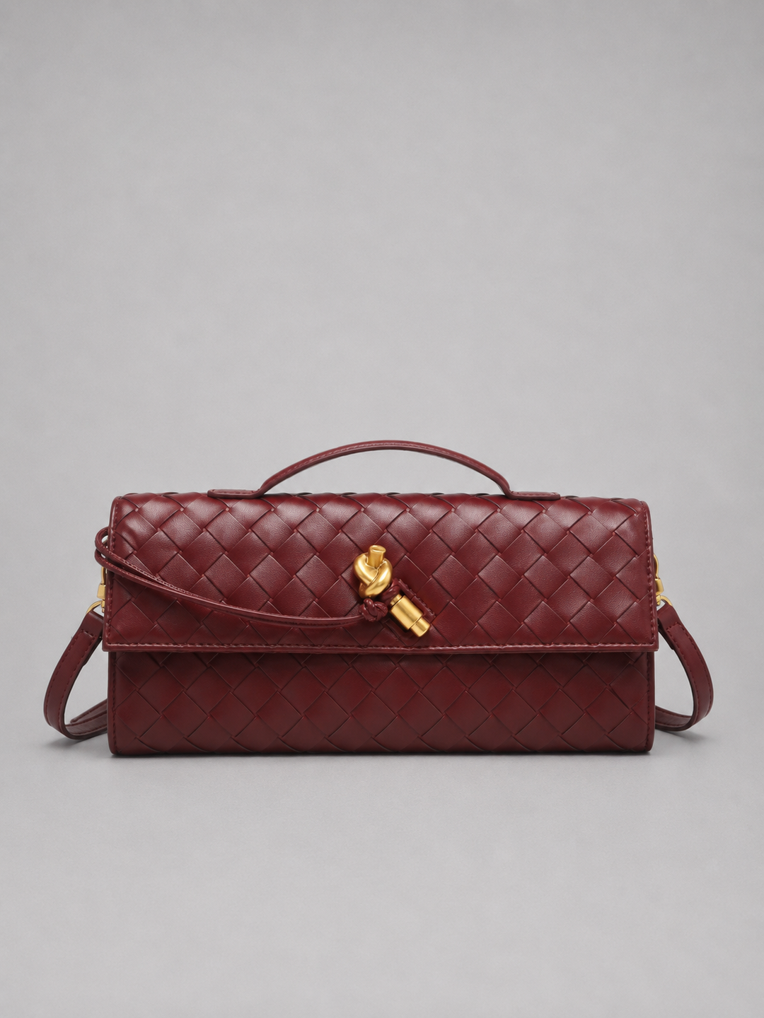 Women's Woven Leather Look Clutch Bag – Timeless Elegant Design | Invictora.com