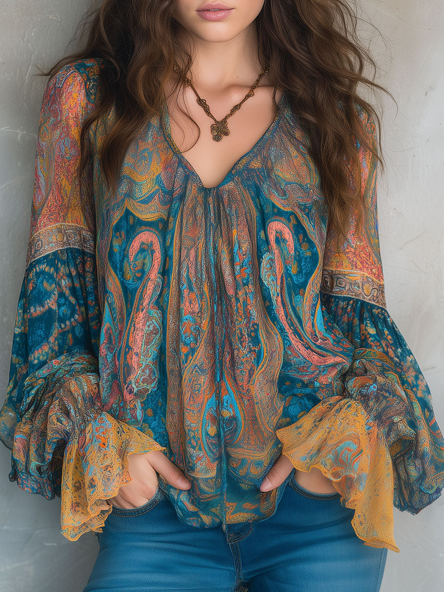 Women's Cyrano – Elegant Flowy Women's Blouse | Invictora.com