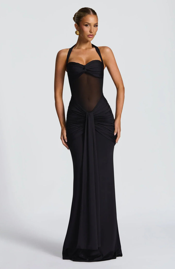 Women's Dress – Fitted Winter Wedding Guest