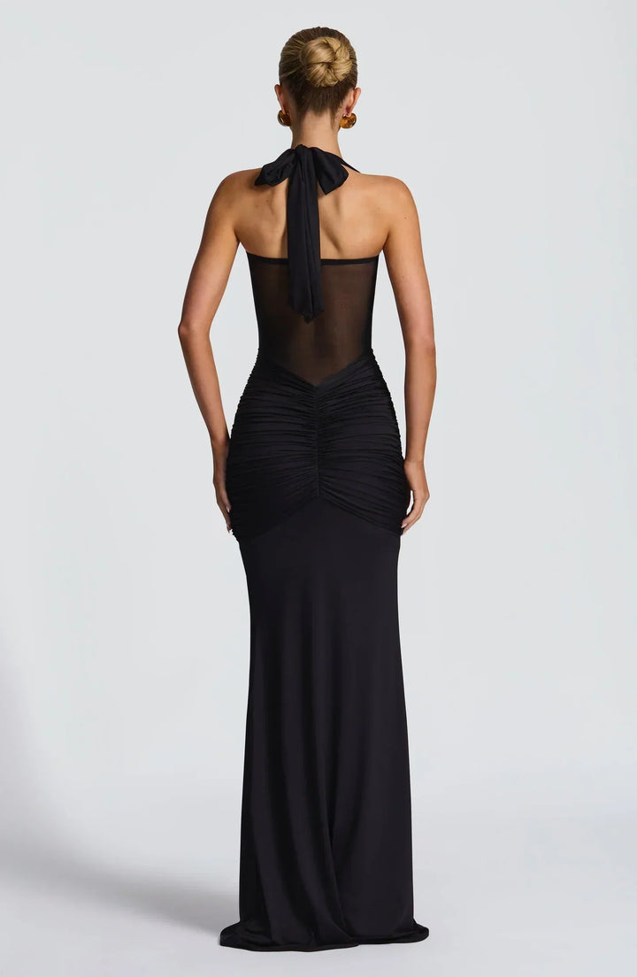 Women's Dress – Fitted Winter Wedding Guest