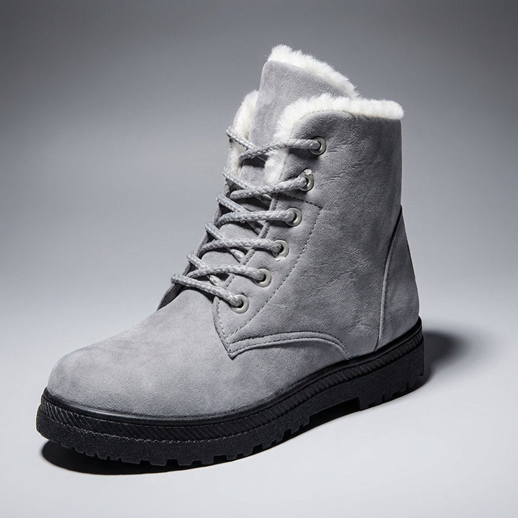 Women's Amelia Leather Ankle Boots in Red | Invictora.com