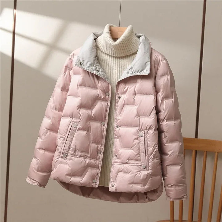 Women's Oslo Puffer in Beige | Invictora.com