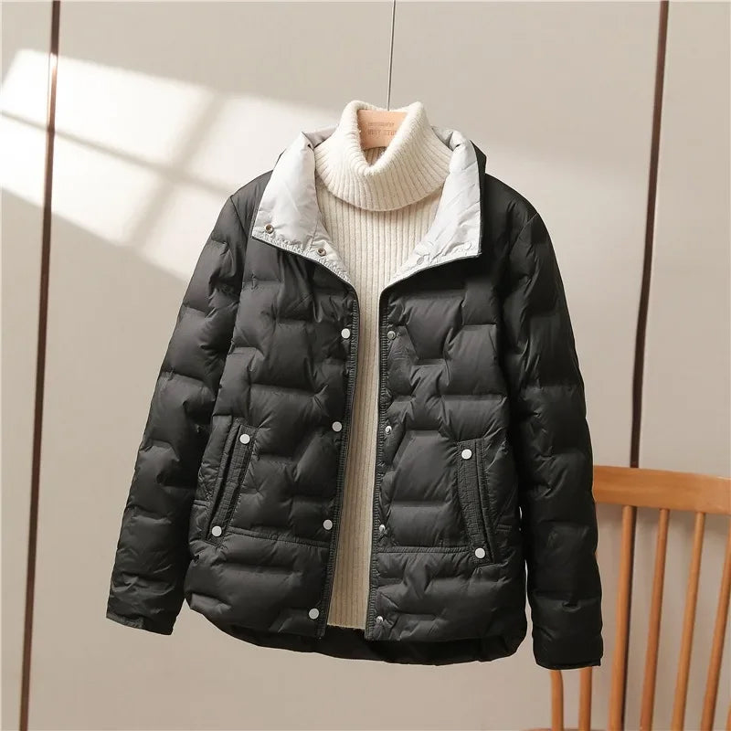 Women's Oslo Puffer in Beige | Invictora.com