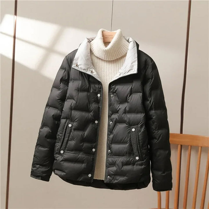 Women's Oslo Puffer in Beige | Invictora.com