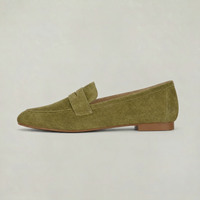 Women's Suede Slip-On Penny Loafers