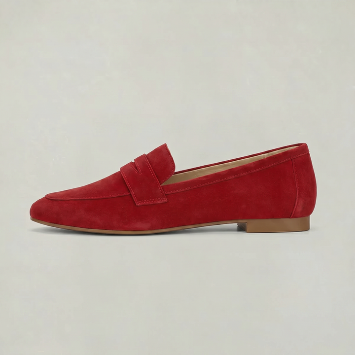 Women's Suede Slip-On Penny Loafers product image | Invictora.com