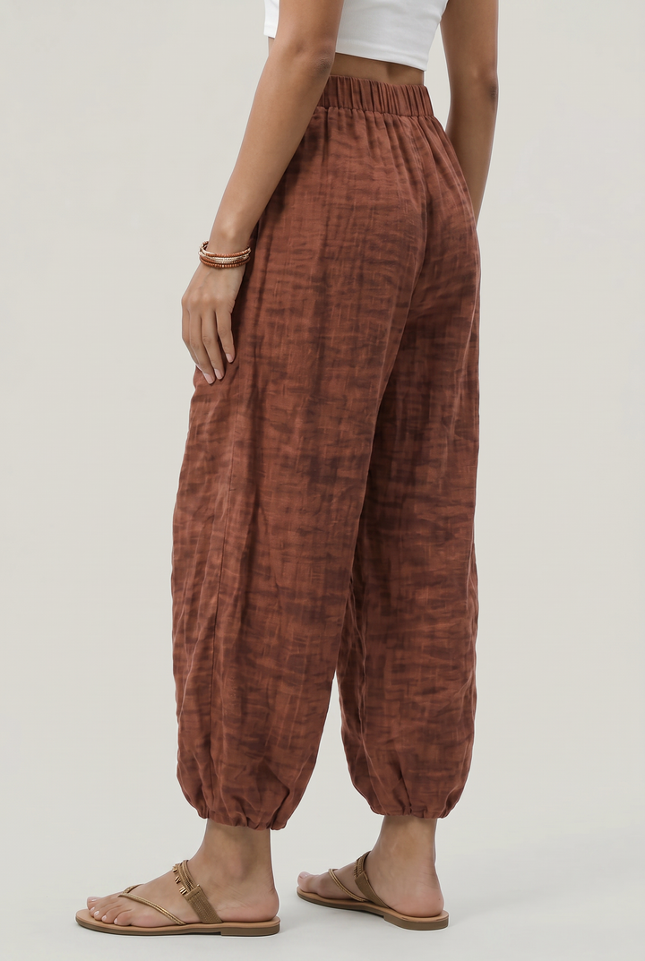 Women's Wide Leg Linen Trousers product image | Invictora.com