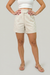 Women's High Waist Linen Shorts | Invictora.com