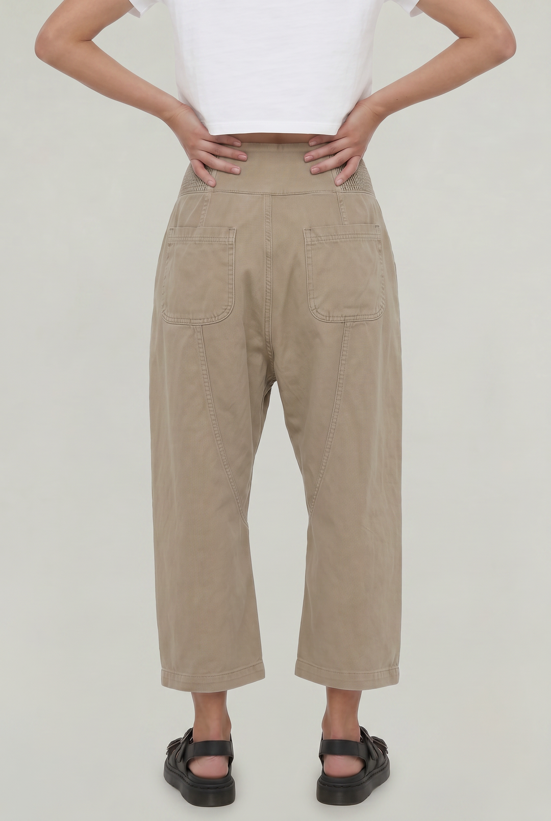 Women's Cotton Linen Wide Leg Trousers product image | Invictora.com