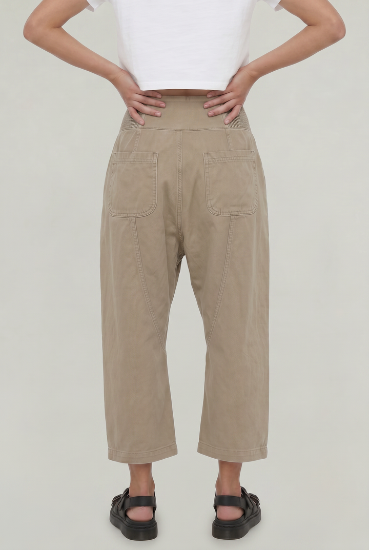 Women's Cotton Linen Wide Leg Trousers product image | Invictora.com