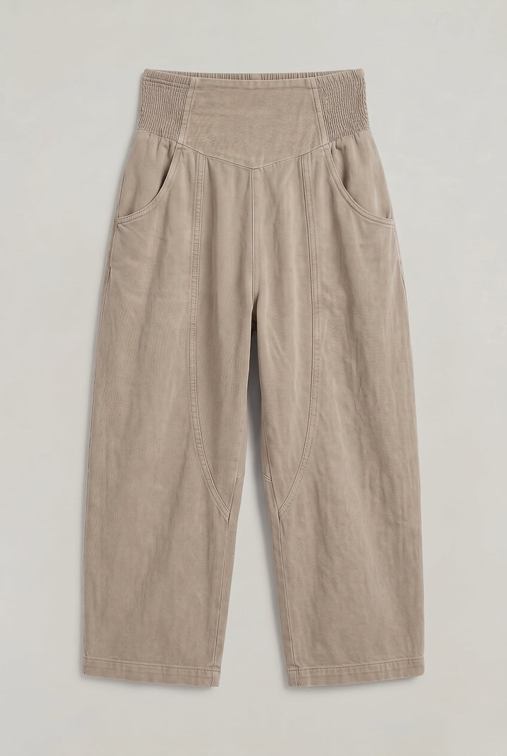 Women's Cotton Linen Wide Leg Trousers product image | Invictora.com
