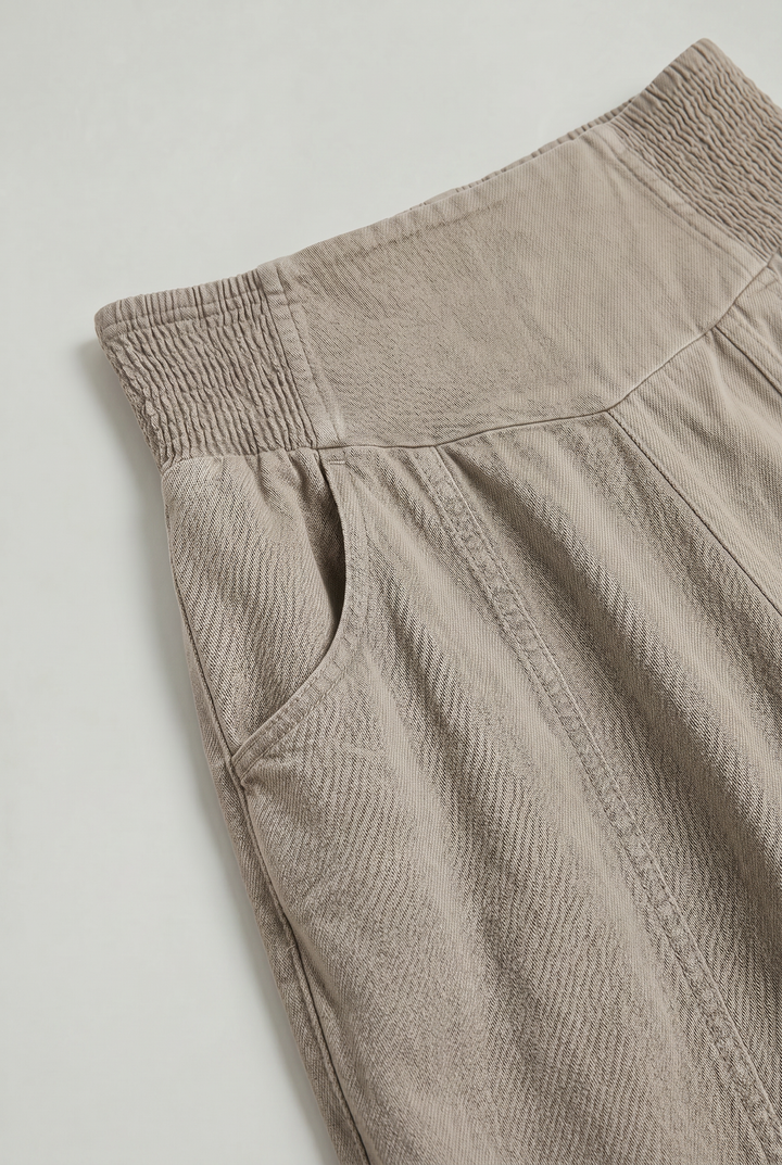 Women's Cotton Linen Wide Leg Trousers product image | Invictora.com