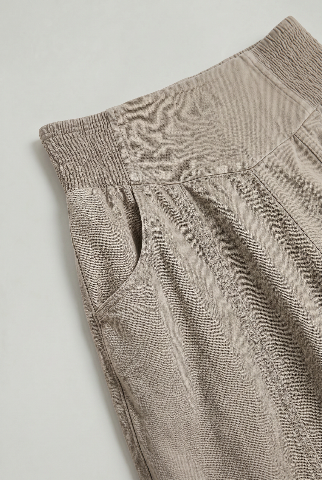 Women's Cotton Linen Wide Leg Trousers in Blue | Invictora.com