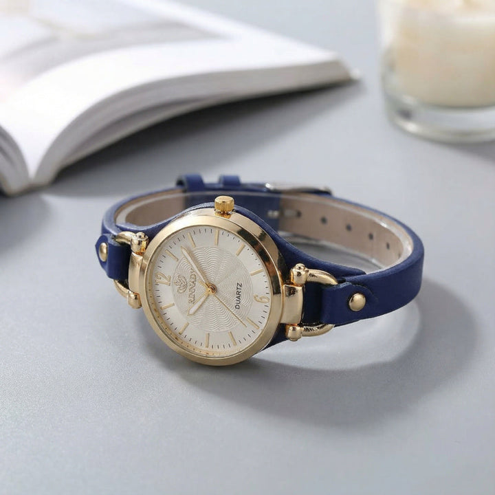 Women's Chloe - Elegant Quartz Watch in Midnight Black | Invictora.com