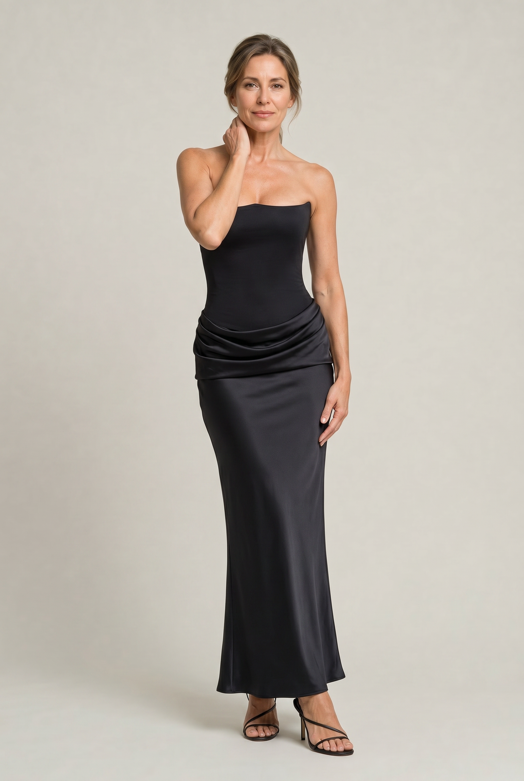 Women's Corset Strapless Maxi Dress product image | Invictora.com