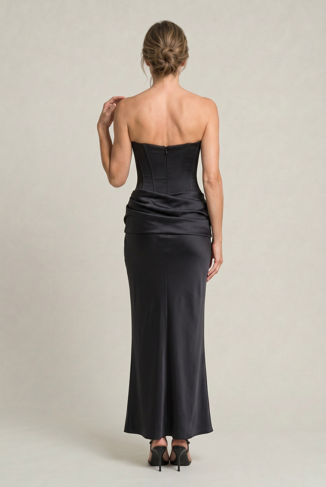 Women's Corset Strapless Maxi Dress product image | Invictora.com