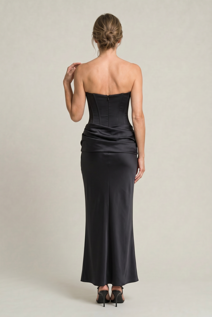 Women's Corset Strapless Maxi Dress product image | Invictora.com