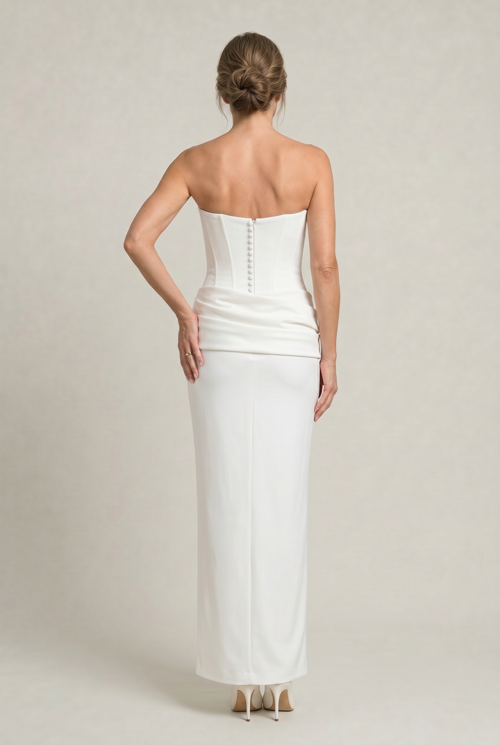 Women's Corset Strapless Maxi Dress product image | Invictora.com