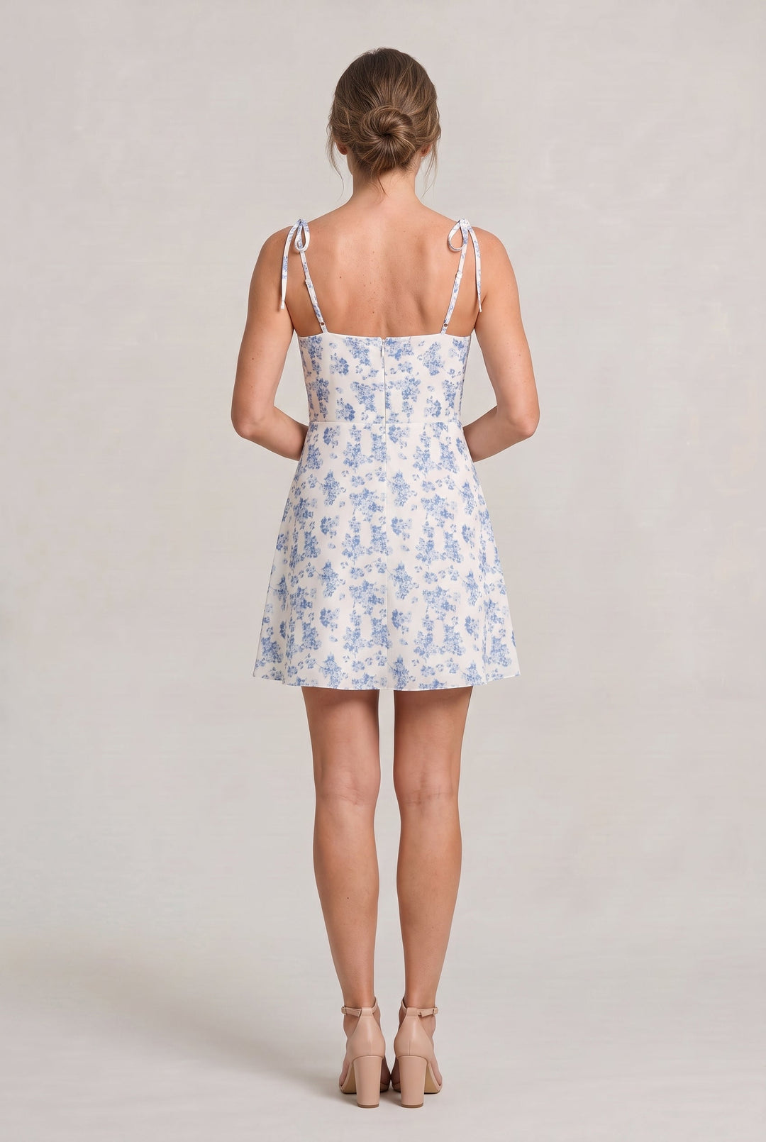 Women's Floral Print Tie Strap Mini Dress product image | Invictora.com